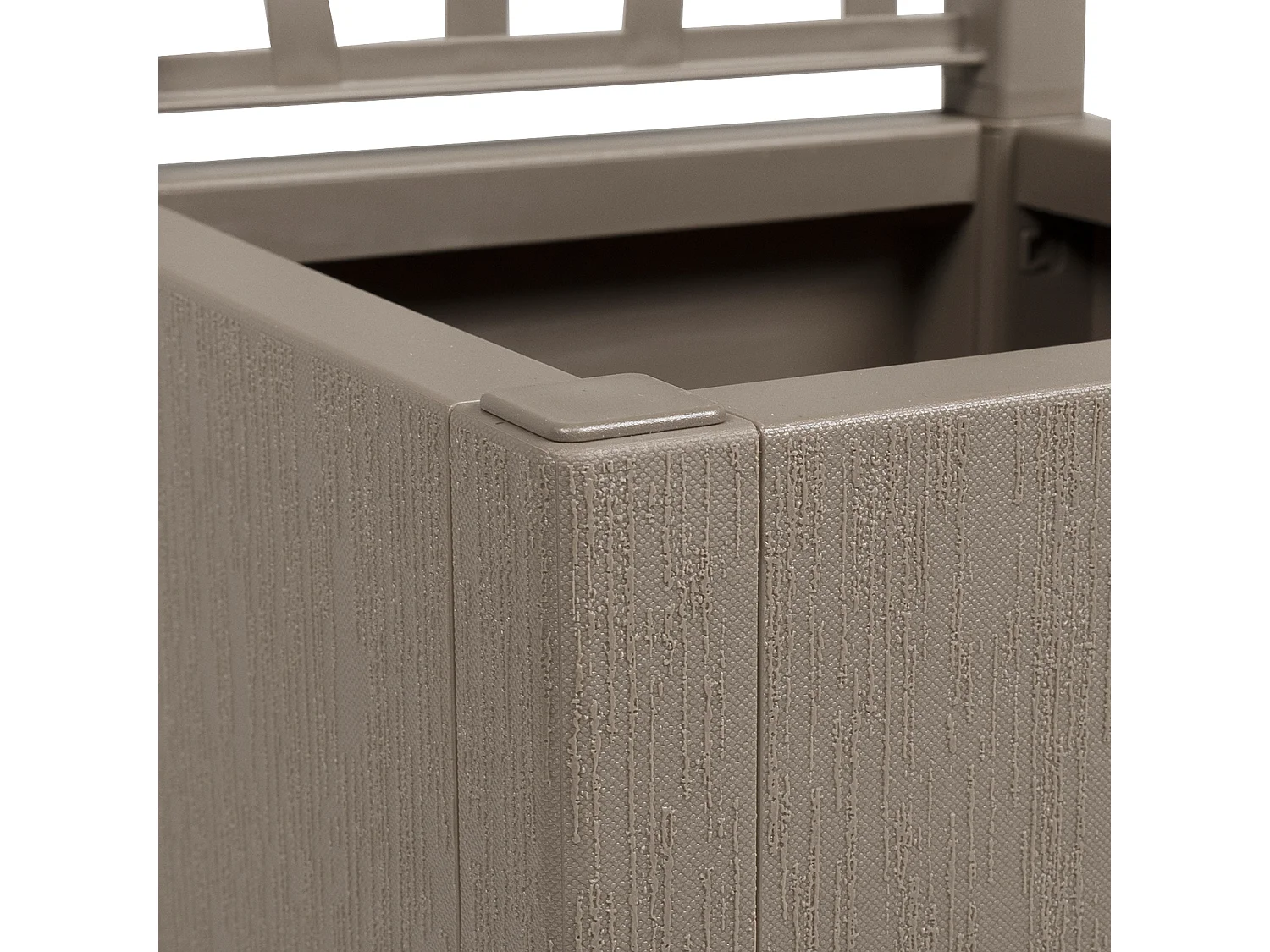 Fioriera con traliccio marrone chiaro 36x36x140 cm in PP