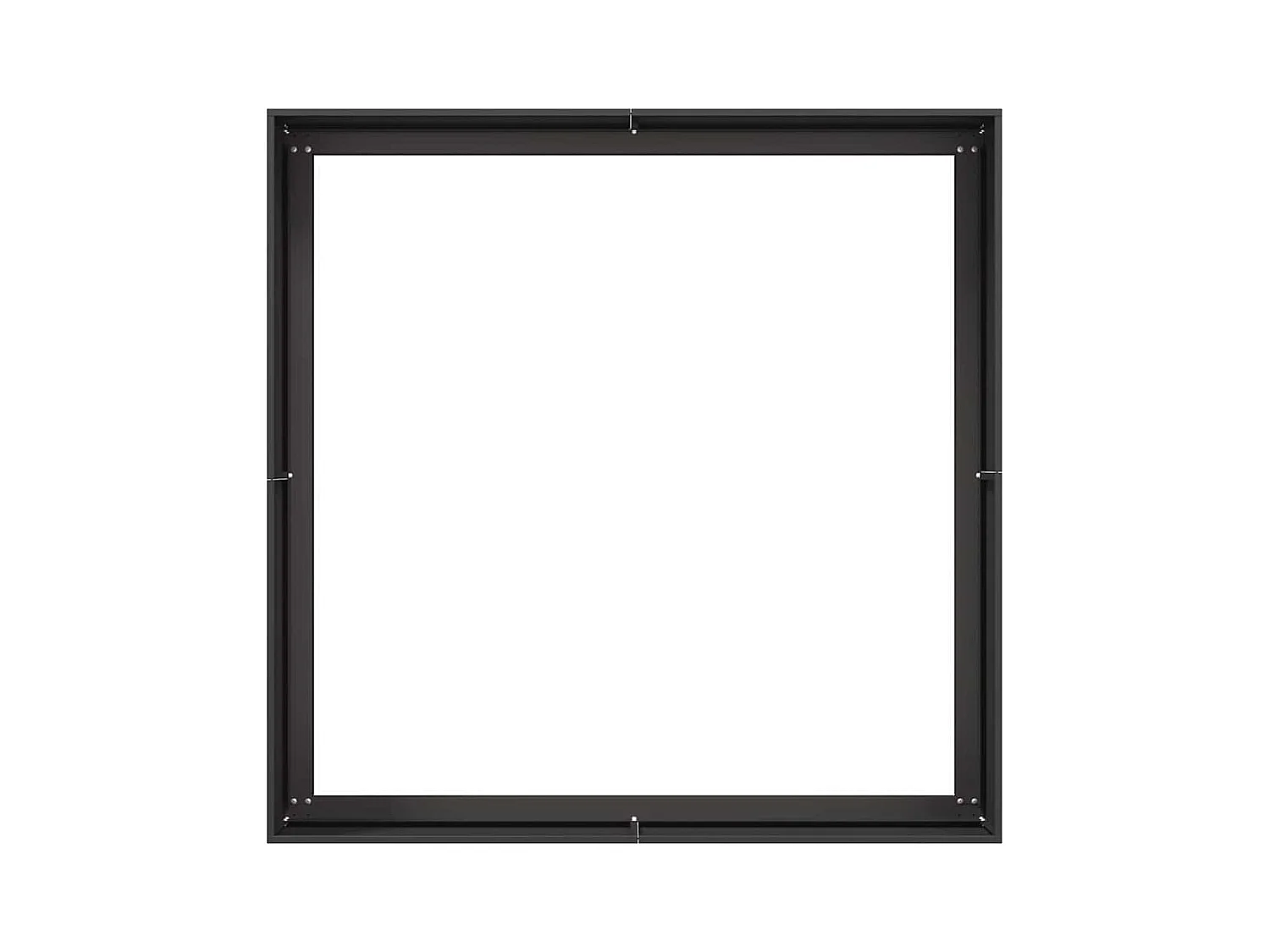 Jardinière noir 100x100x40 cm acier