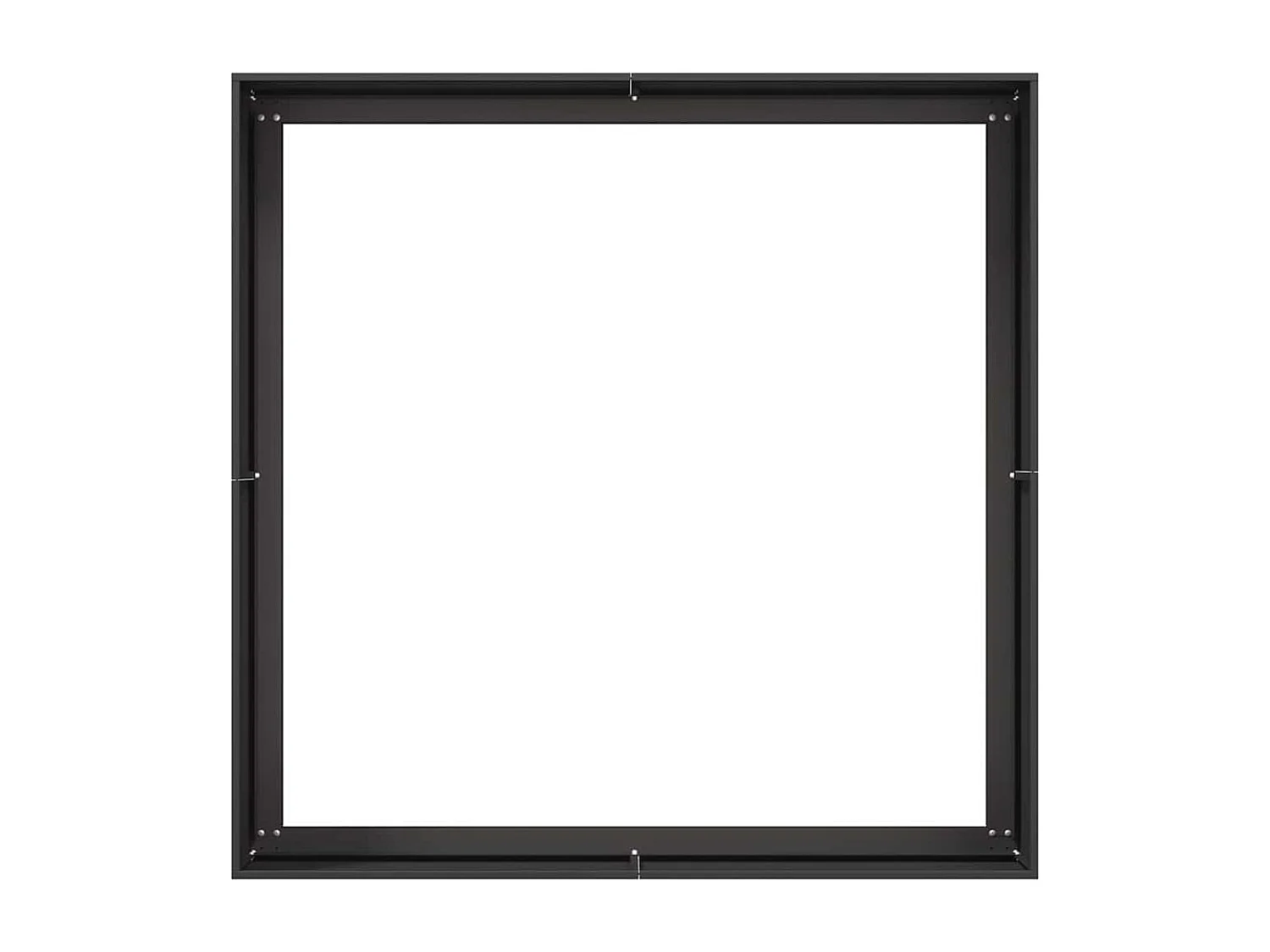 Jardinière noir 100x100x40 cm acier