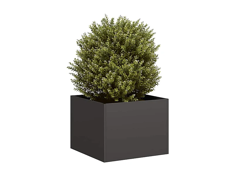 Jardinière noir 40x40x30 cm acier