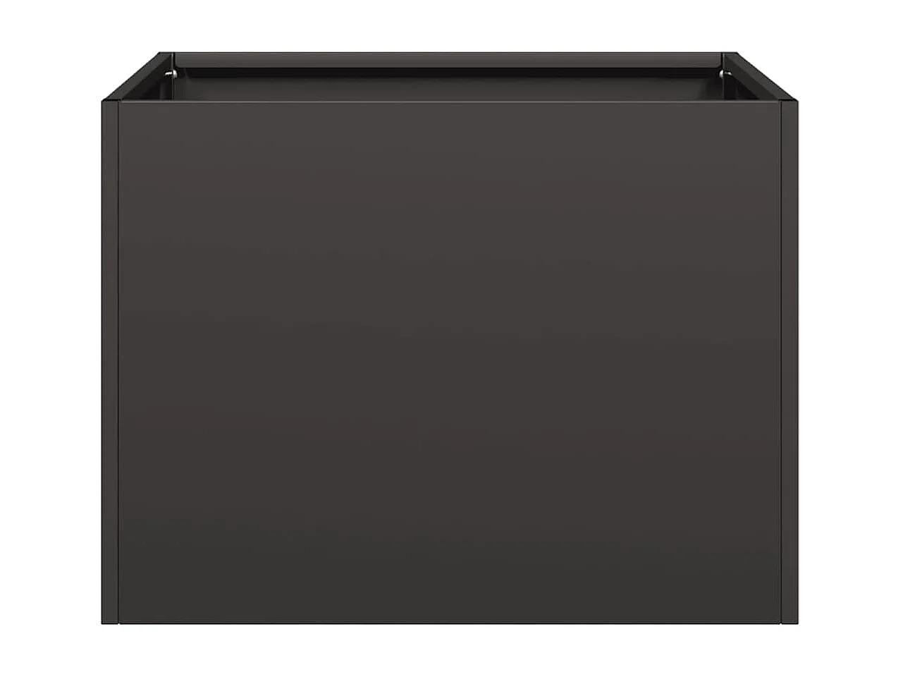 Jardinière noir 40x40x30 cm acier