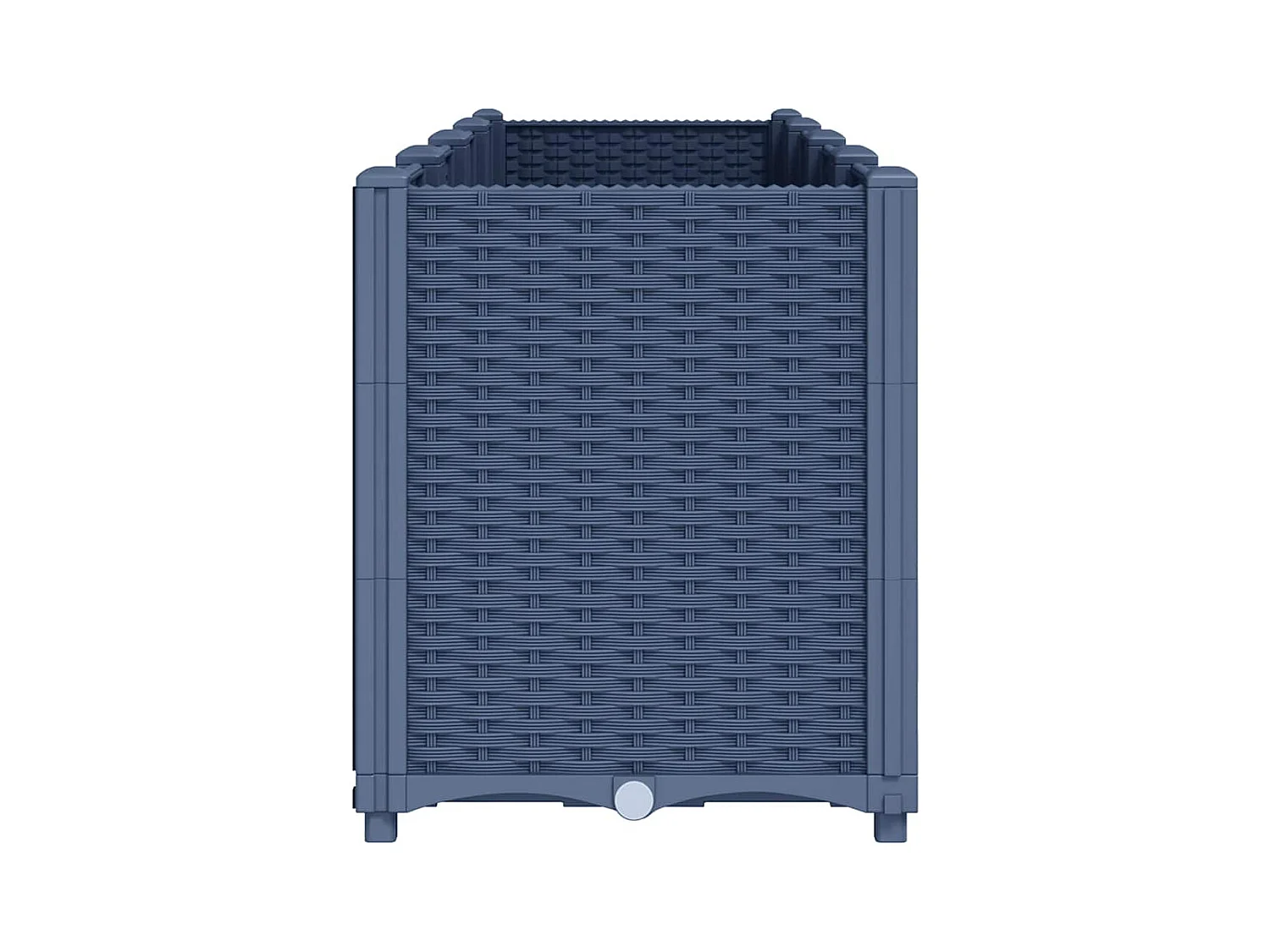 Jardinera azul grisácea 160x40x53 cm PP