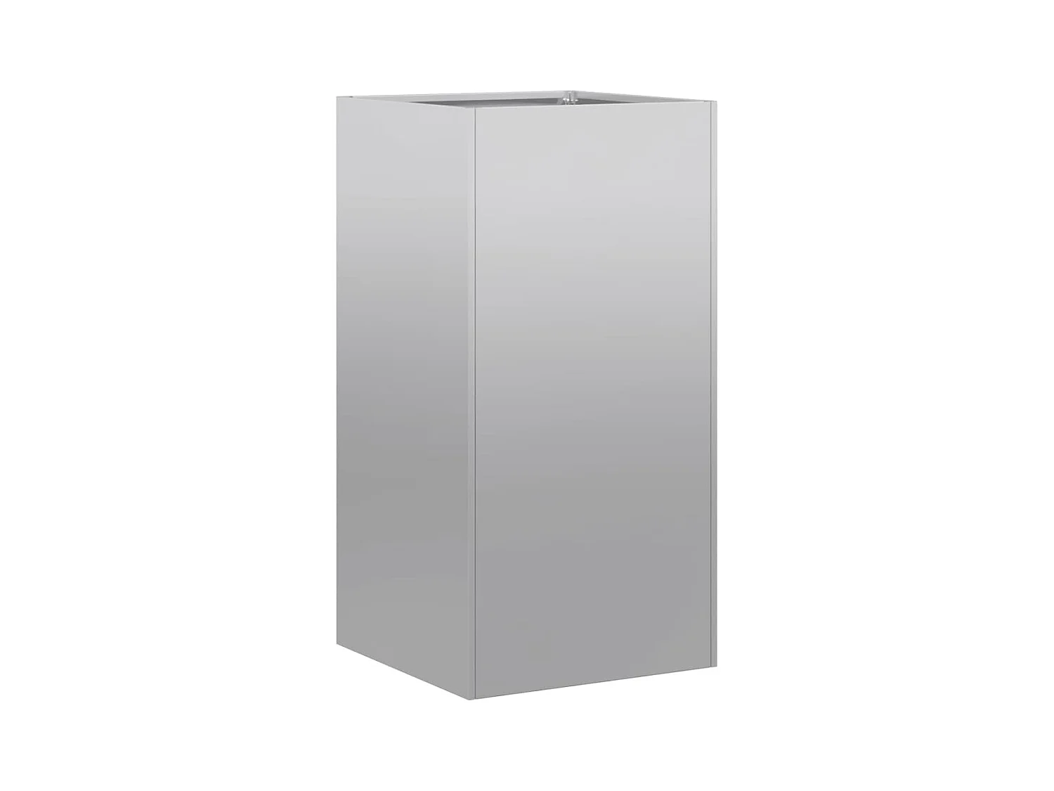 Jardinière 40x40x80 cm acier galvanisé