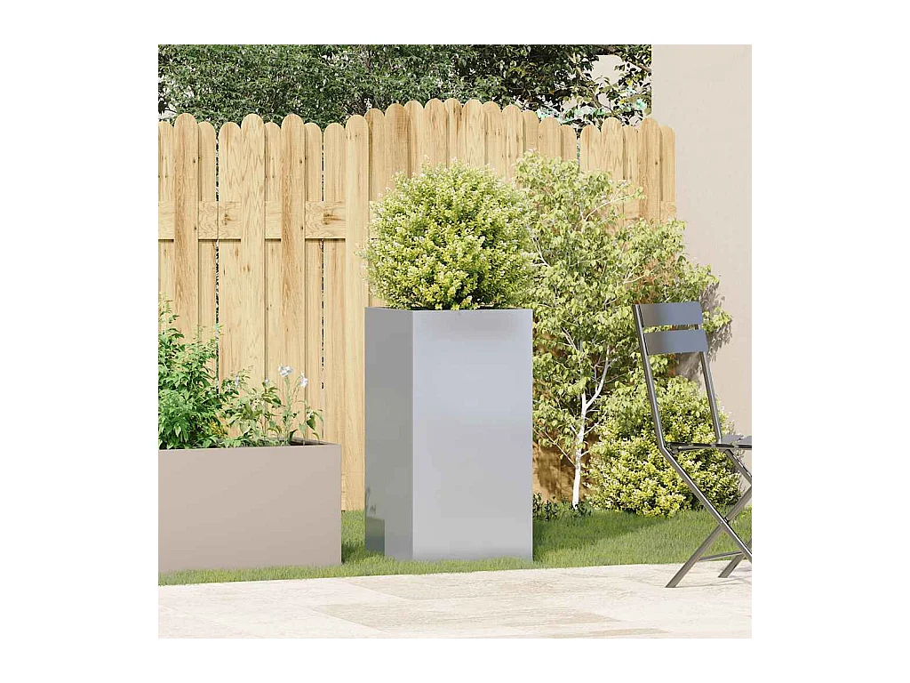 Jardinière 40x40x80 cm acier galvanisé