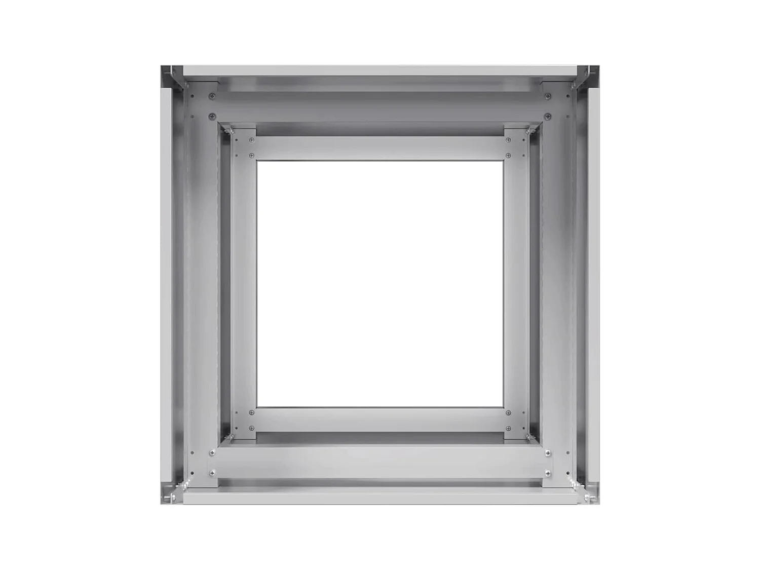 Jardinière 40x40x80 cm acier galvanisé