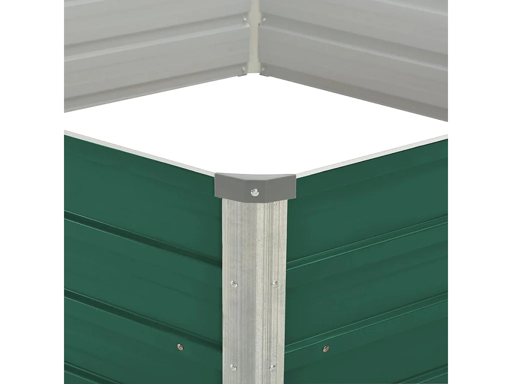 Jardinière 129 x 129 x 46 cm cm Acier galvanisé Vert