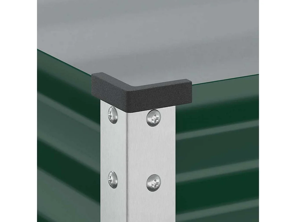 Groene plantenbak 100x41x90 cm staal