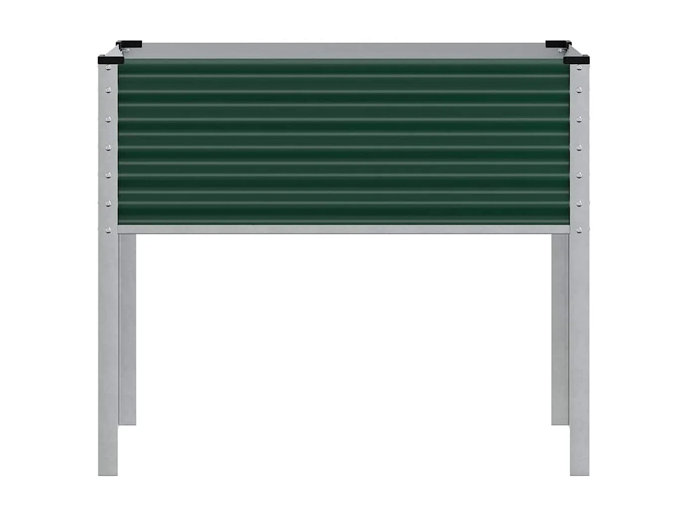 Jardinera verde 100x41x90 cm acero