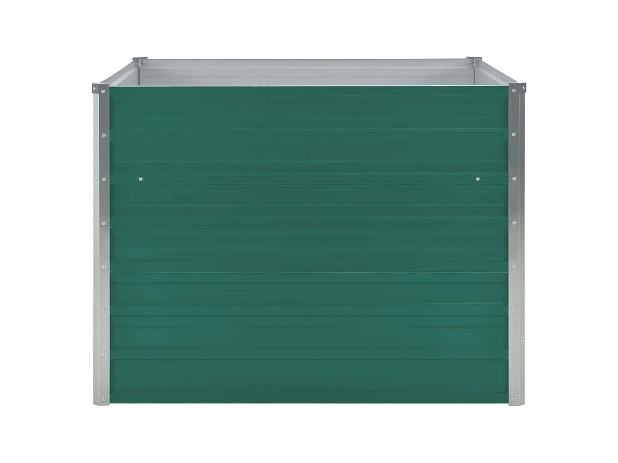 Jardinière 100 x 100 x 77 cm Acier galvanisé Vert