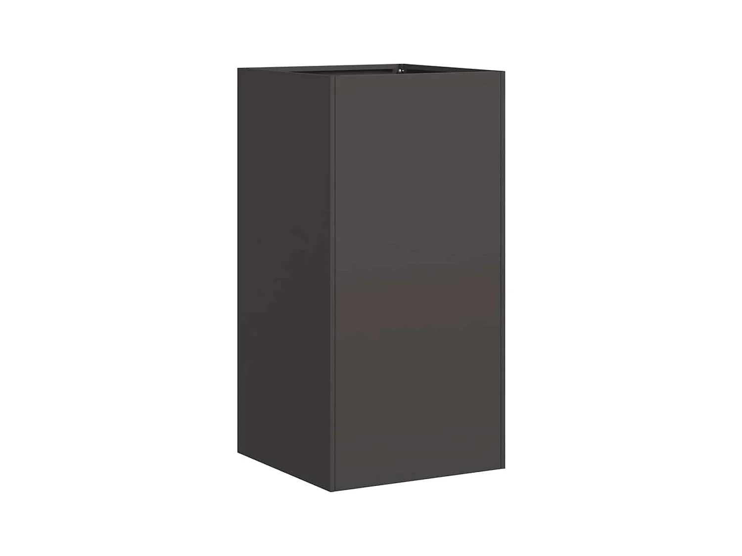 Jardinière noir 40x40x80 cm acier laminé à froid