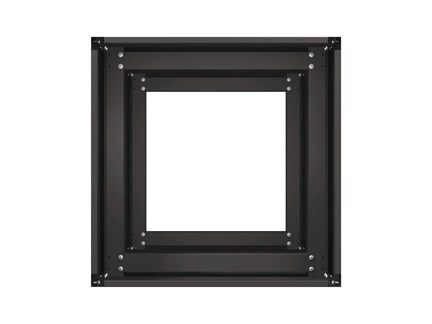 Jardinière noir 40x40x80 cm acier laminé à froid