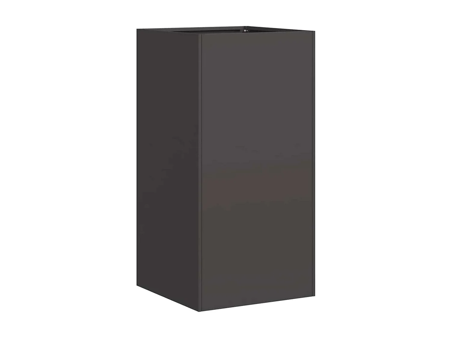 Jardinière noir 40x40x80 cm acier laminé à froid