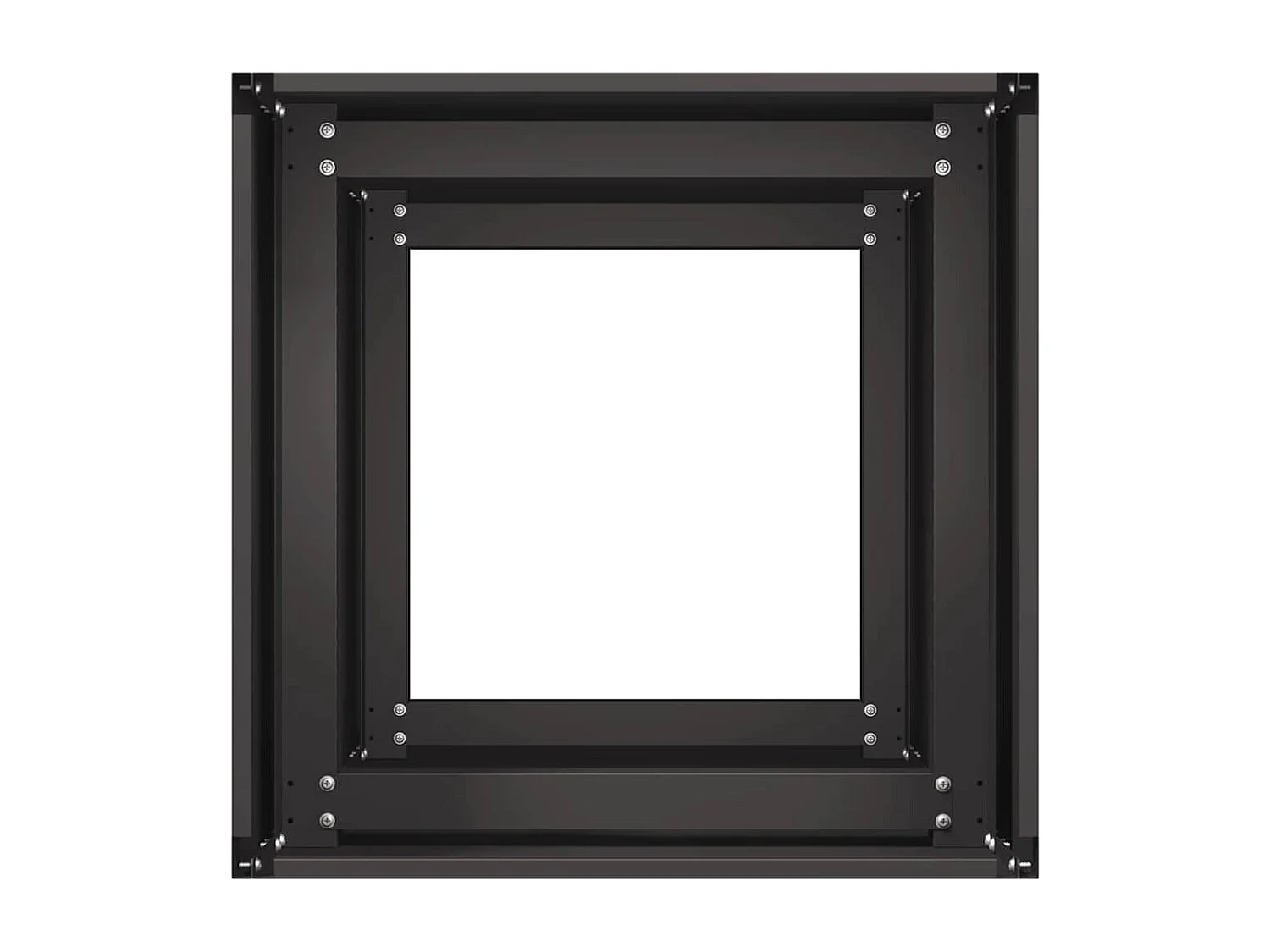 Jardinière noir 40x40x80 cm acier laminé à froid