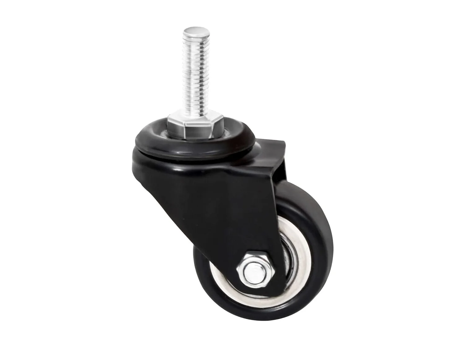 Roues pour jardinière 4 pcs noir 8x3,5x8 cm fer