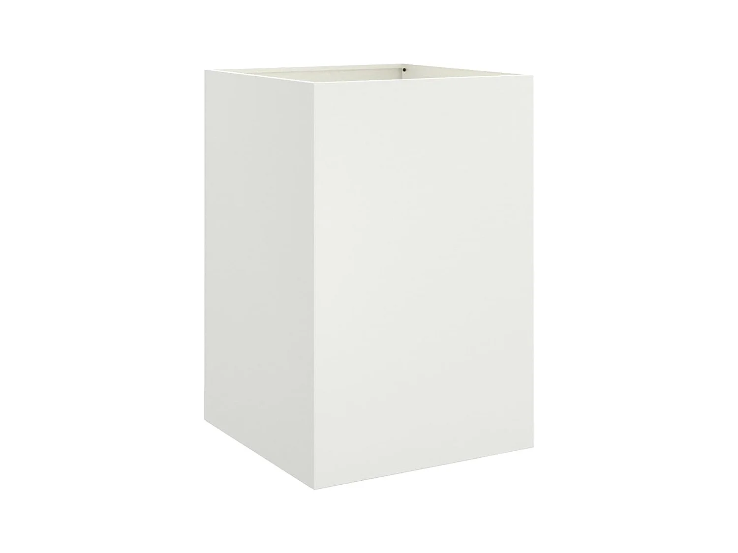 Witte plantenbak 52x48x75 cm staal