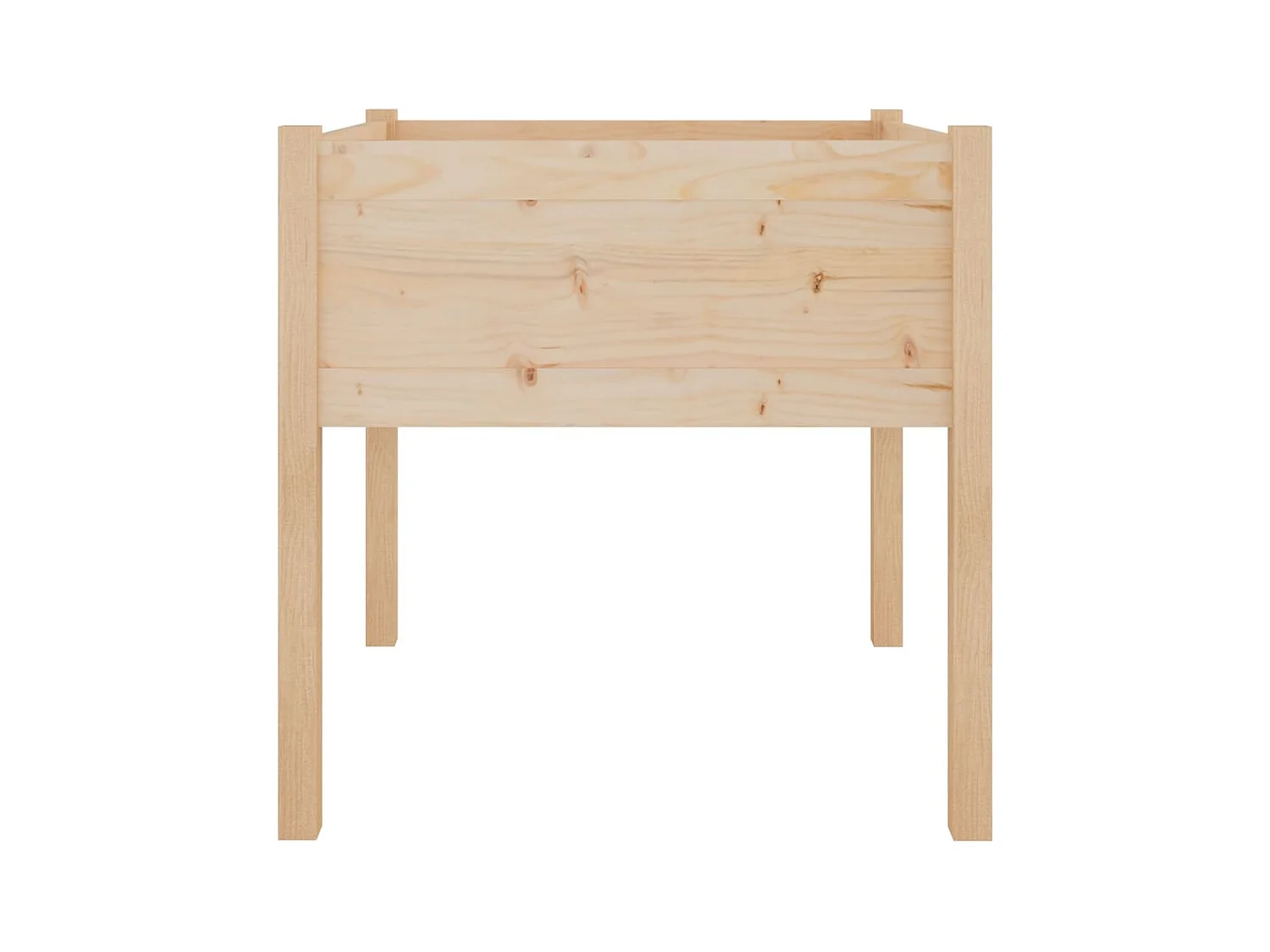 Jardinières d'extérieur 2 pcs 70x70x70 cm bois de pin massif