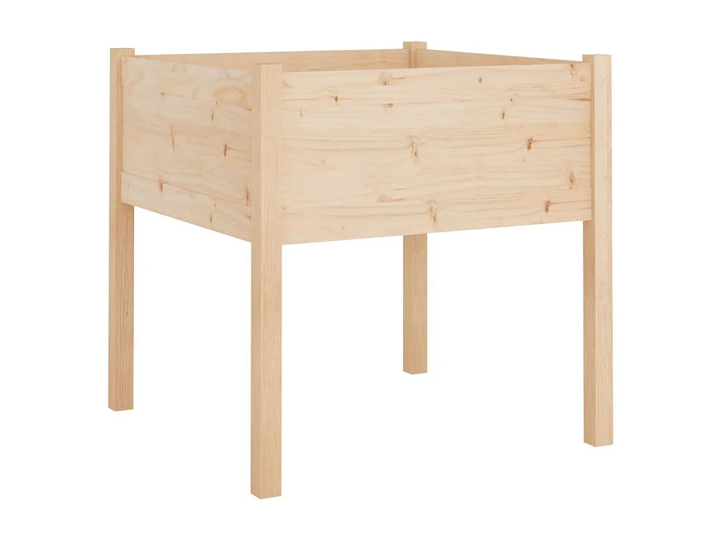 Jardinières d'extérieur 2 pcs 70x70x70 cm bois de pin massif