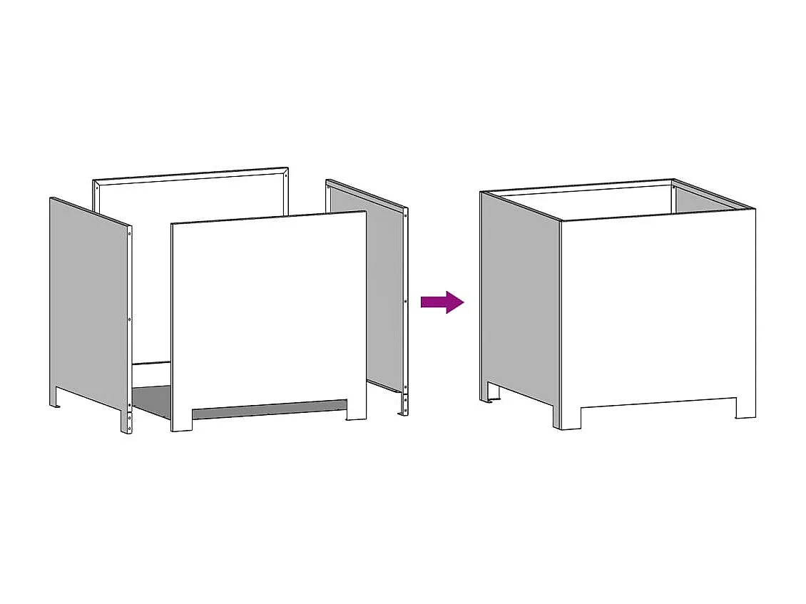 Fioriere 2 pz verde oliva 40x40x40 cm acciaio