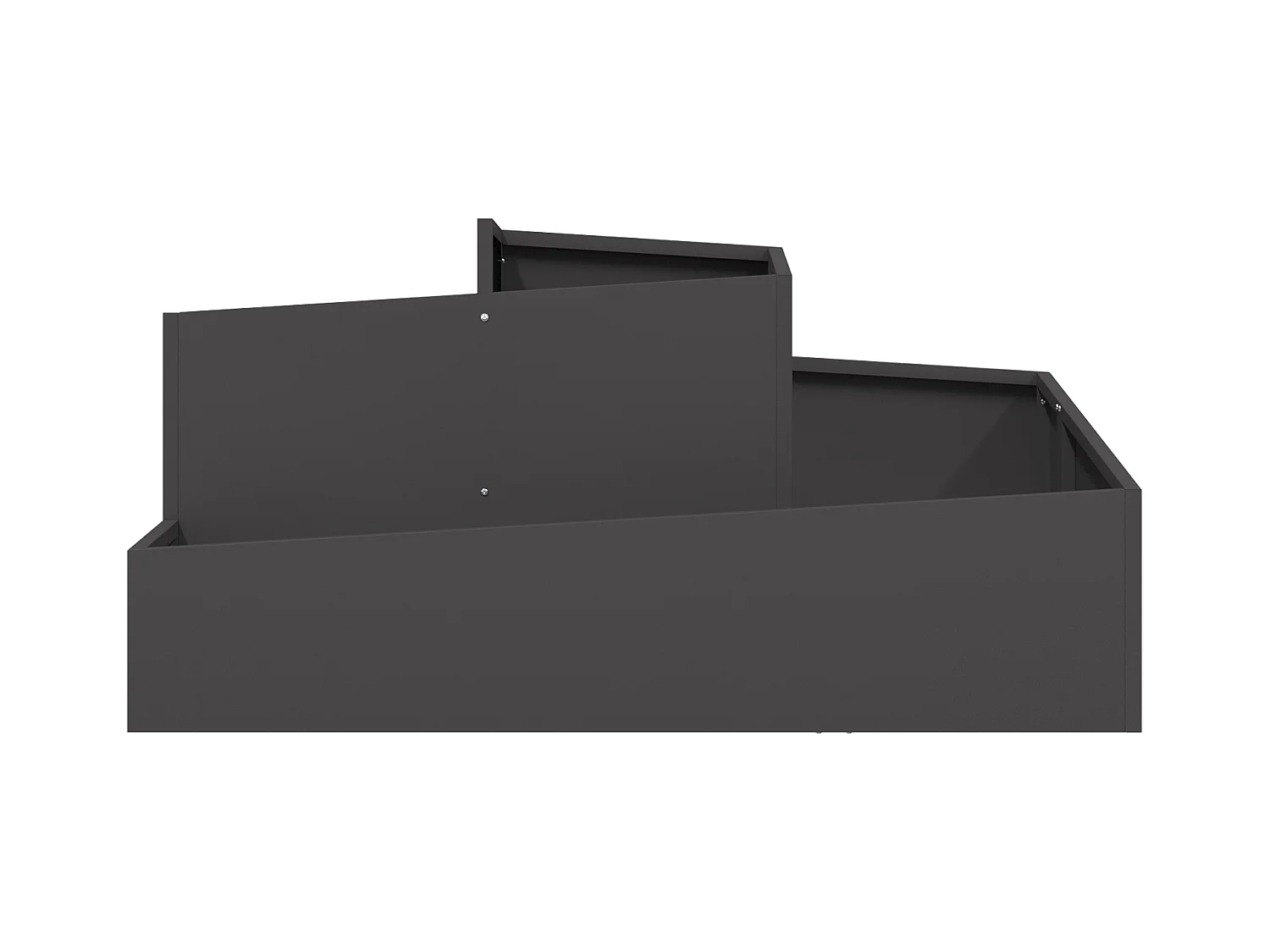 Töpfe & Pflanzkübel Große dekorative Intarsien aus schwarzem Metall