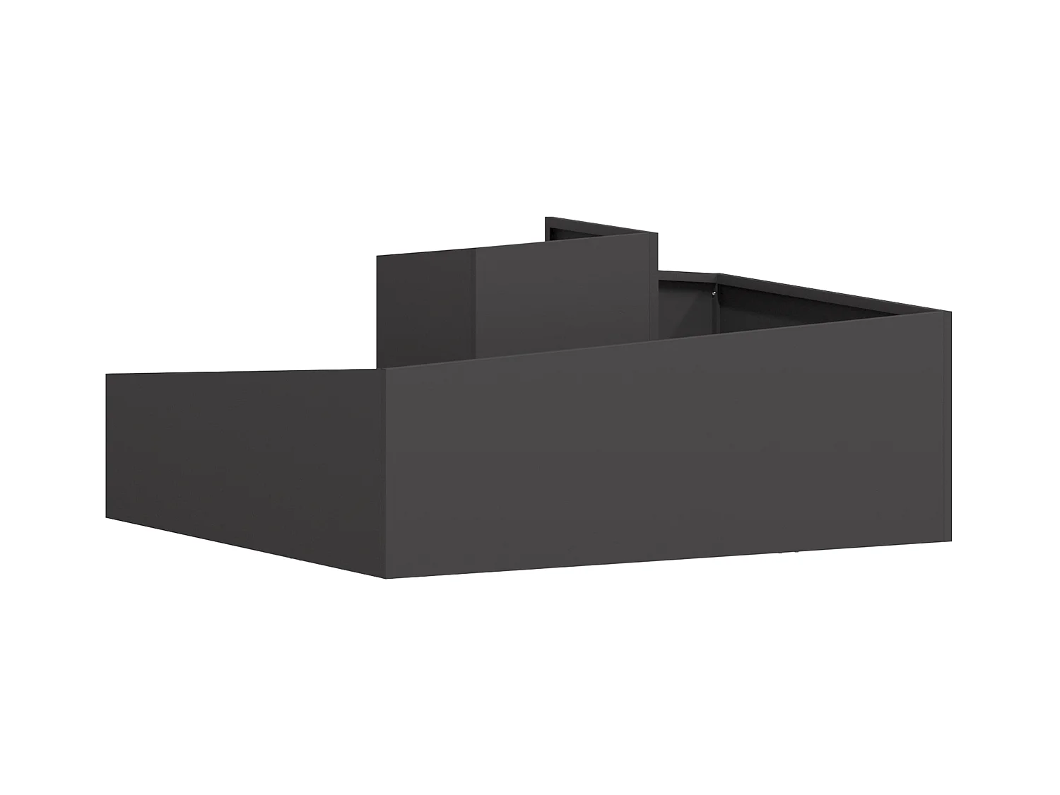 Töpfe & Pflanzkübel Große dekorative Intarsien aus schwarzem Metall