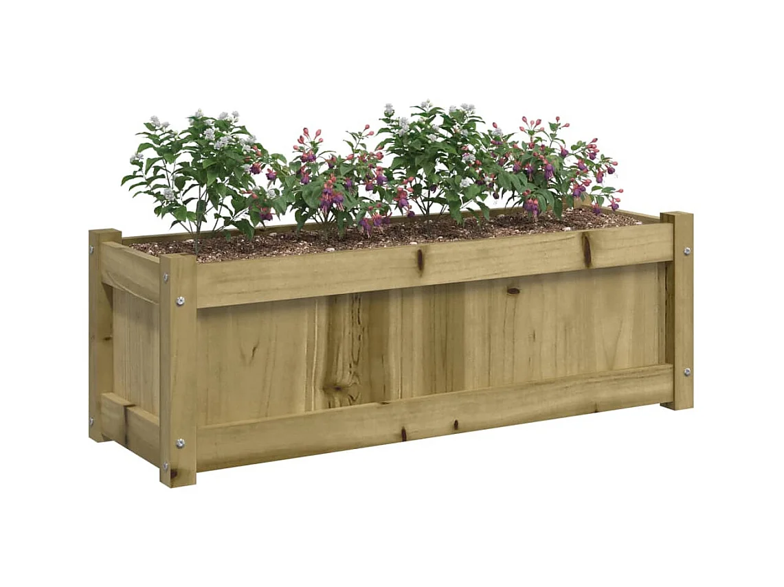 Jardinières 2 pcs bois de pin imprégné