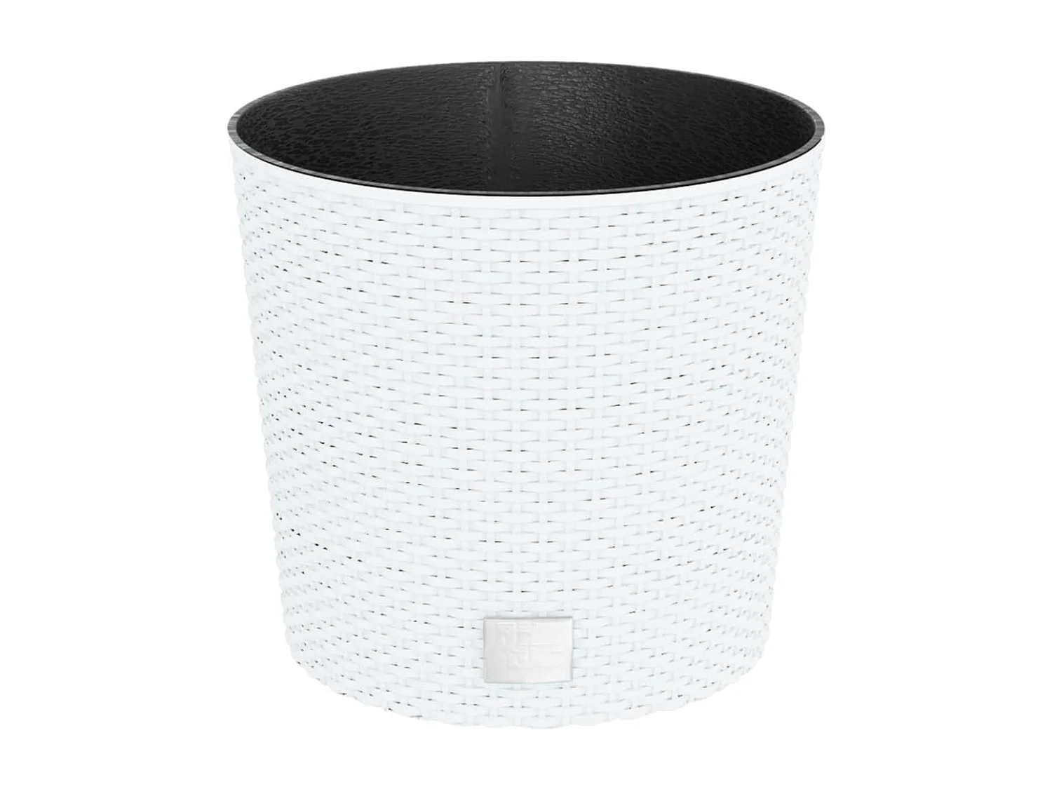 Jardinière et intérieur amovible blanc 15 /15,3 L rotin PP