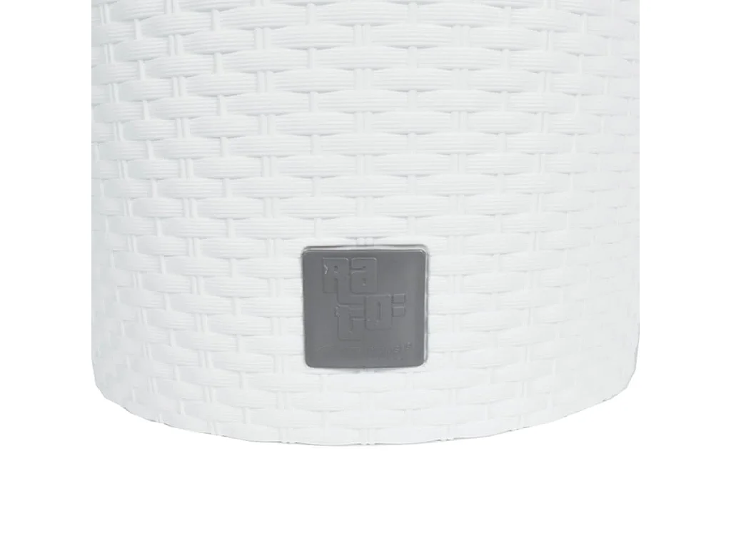 Jardinière et intérieur amovible blanc 15 /15,3 L rotin PP