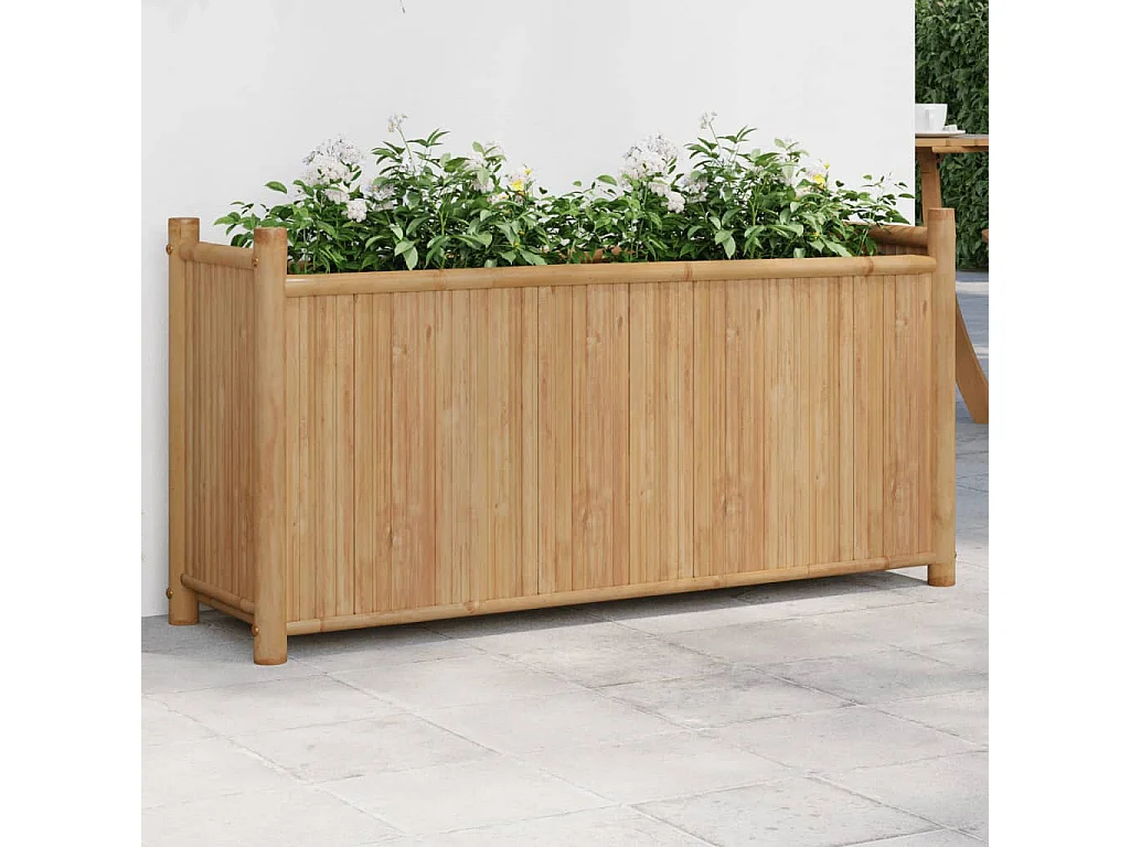 Jardinière 100x30x50 cm bambou
