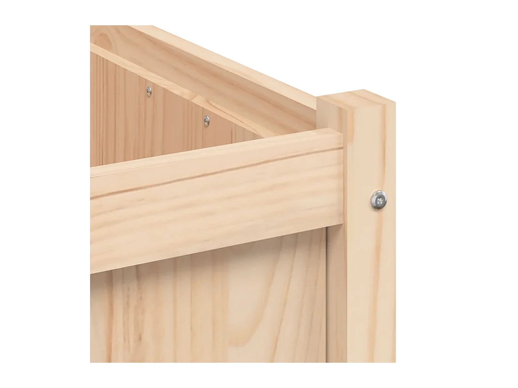 Jardinières 2 pcs bois de pin massif