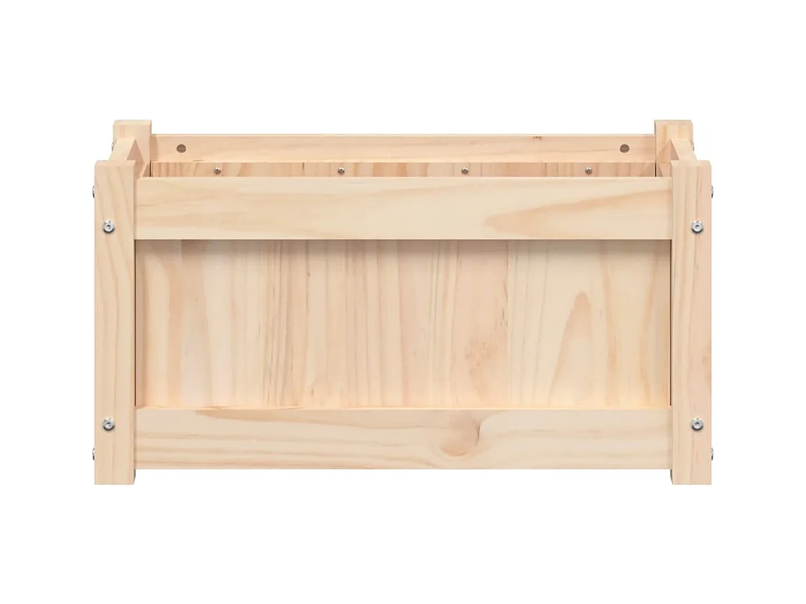 Fioriera da esterno 60x31x31 cm in legno massello di pino
