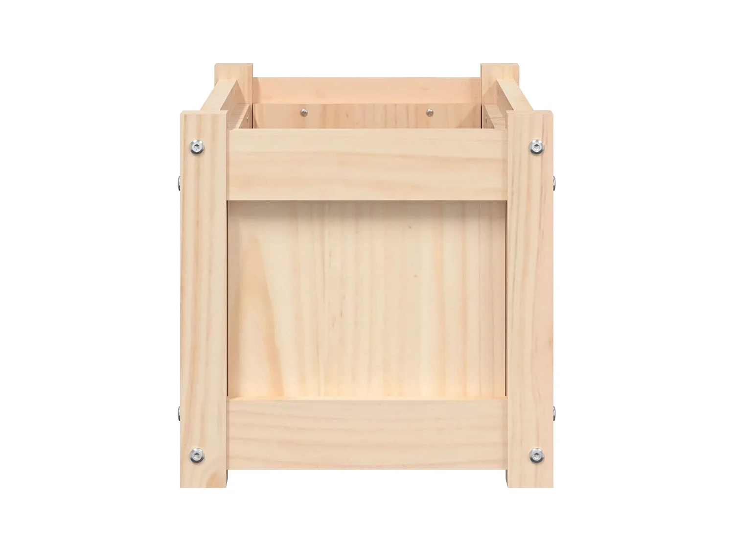 Fioriera da esterno 60x31x31 cm in legno massello di pino