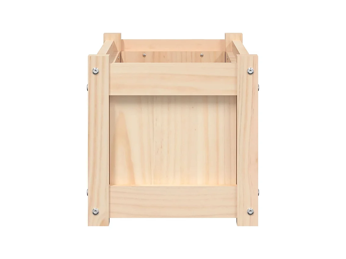 Fioriera da esterno 60x31x31 cm in legno massello di pino