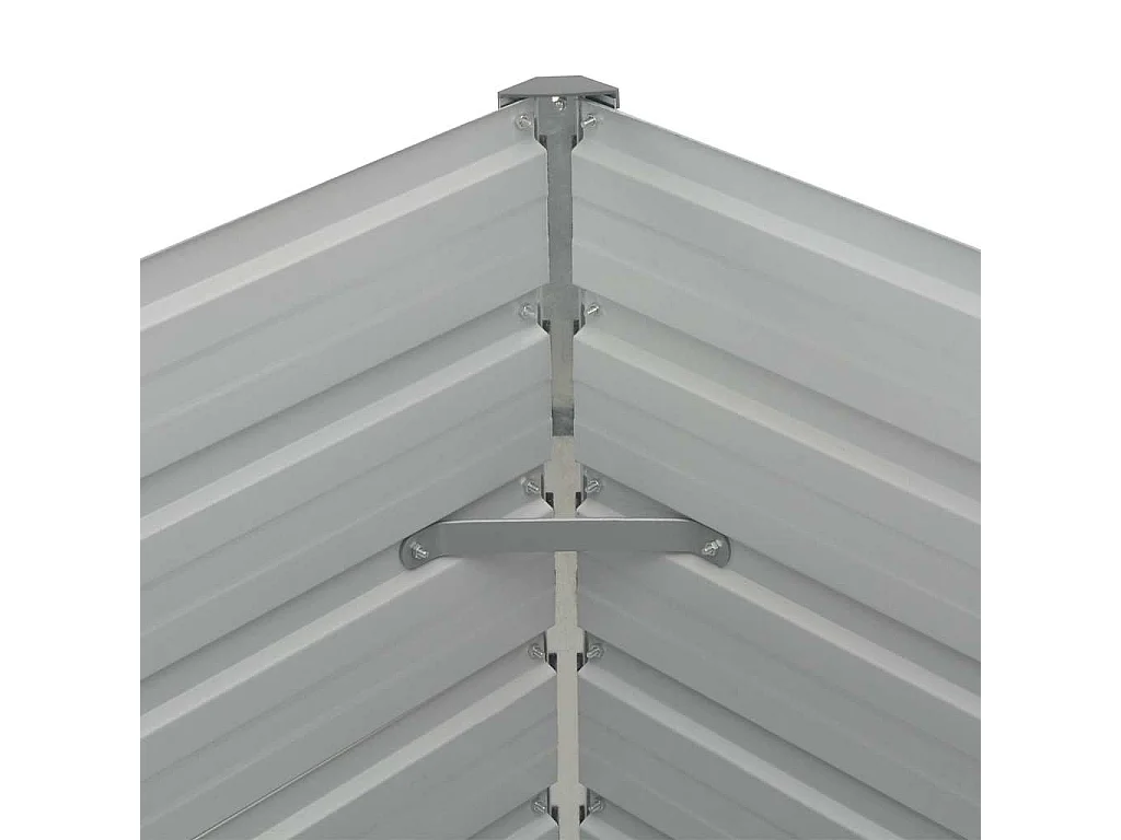 Jardinière surélevée Marron 160x80x77 cm Acier galvanisé