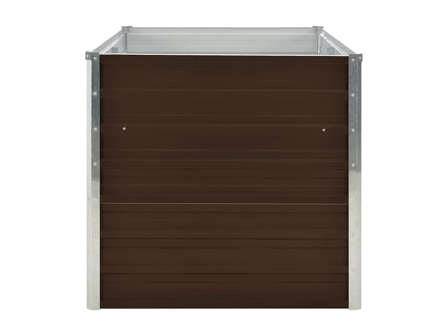 Jardinière surélevée Marron 160x80x77 cm Acier galvanisé