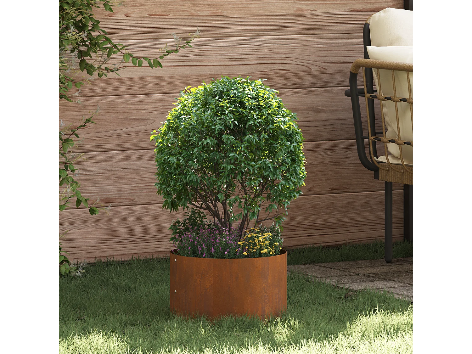 Cortenstaal plantenbak Cortenstaal Cortenstaal Medium