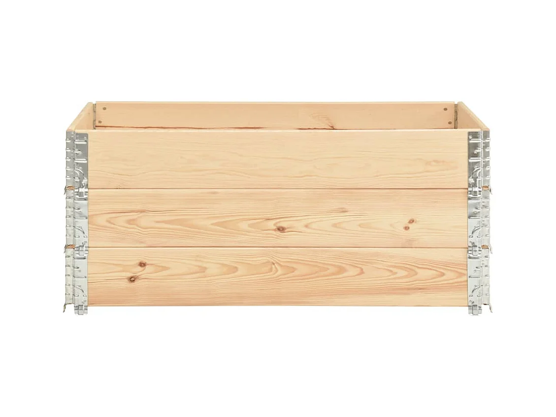 Jardinières surélevées 3 pcs 100x150 cm Bois de pin solide