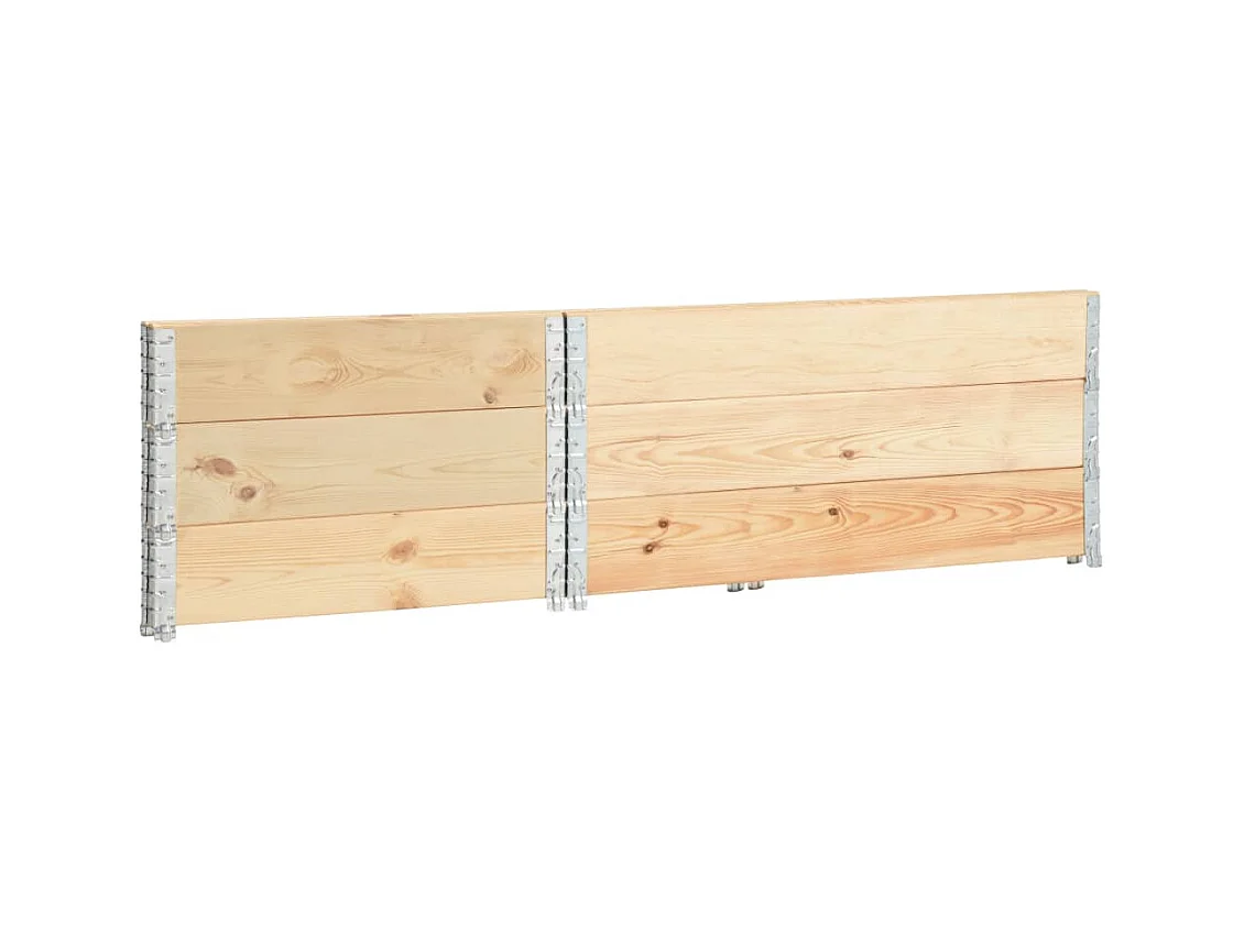 Jardinières surélevées 3 pcs 100x150 cm Bois de pin solide