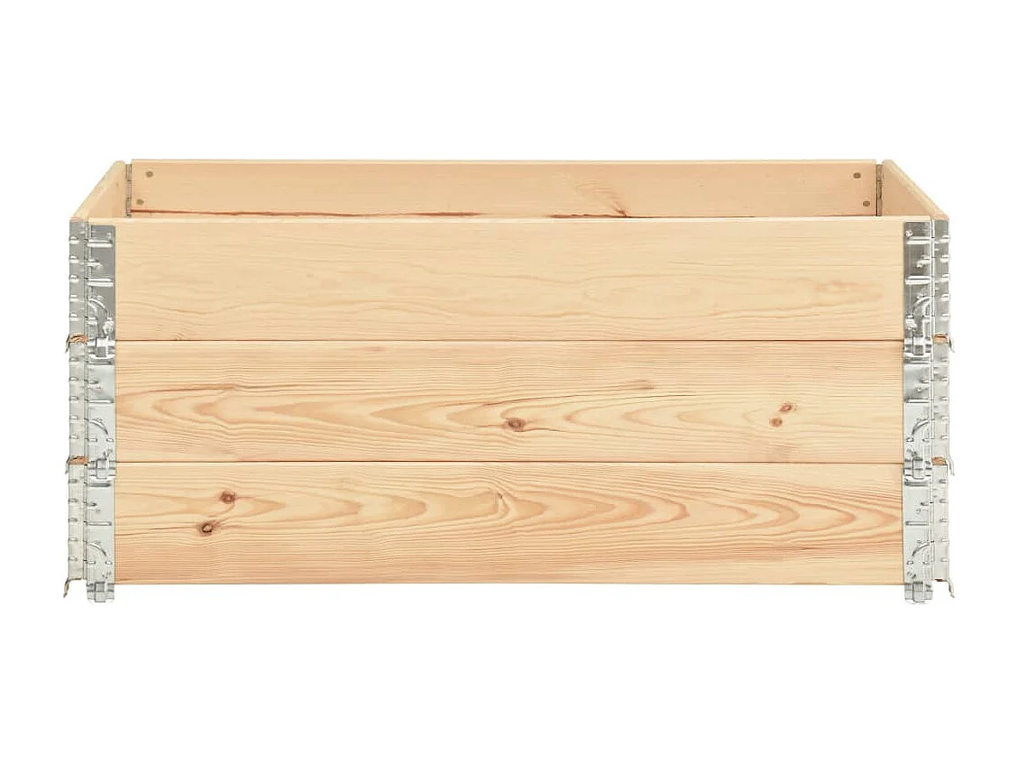 Jardinières surélevées 3 pcs 100x150 cm Bois de pin solide