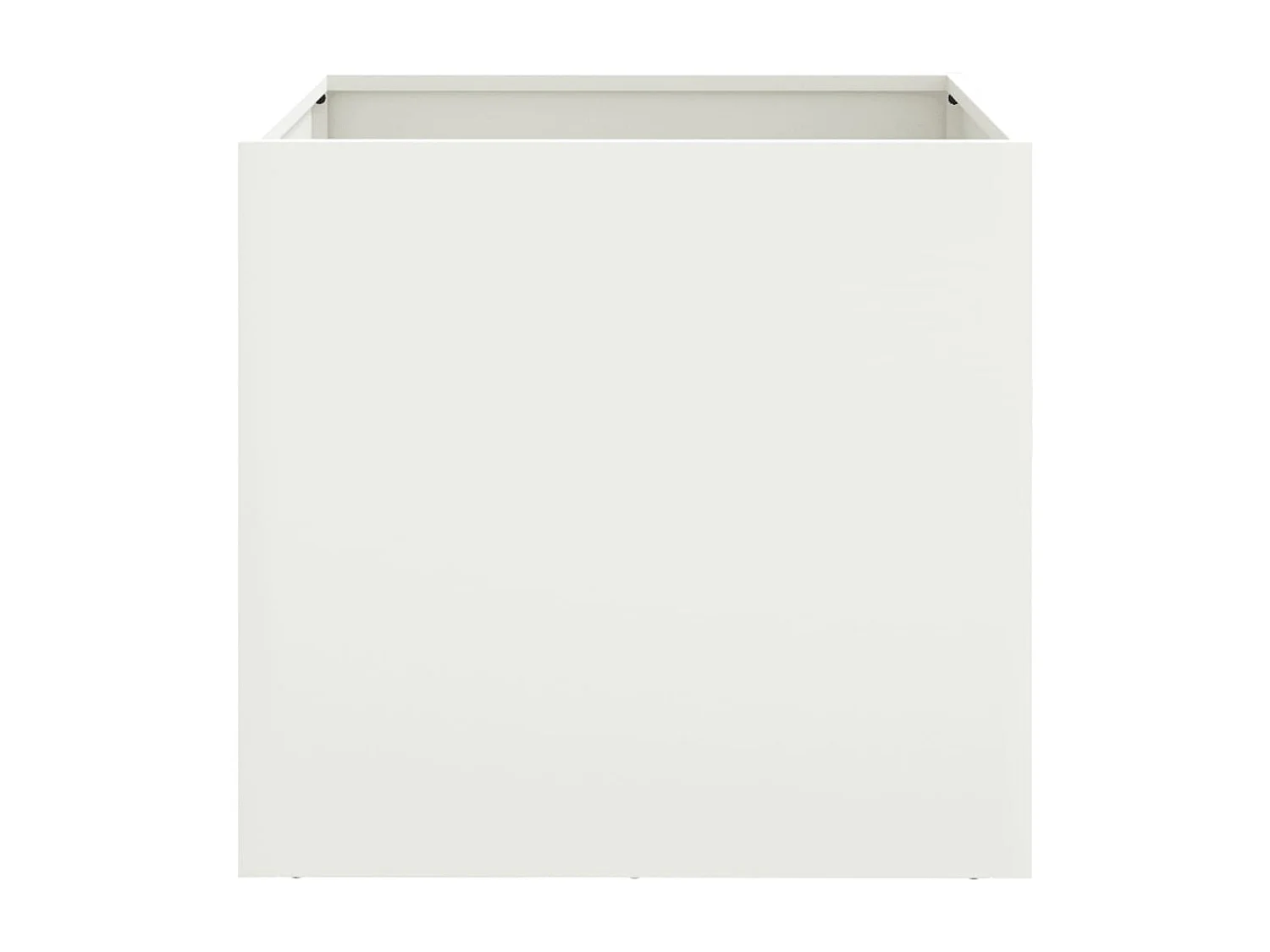 Fioriera bianca 49x47x46 cm in acciaio