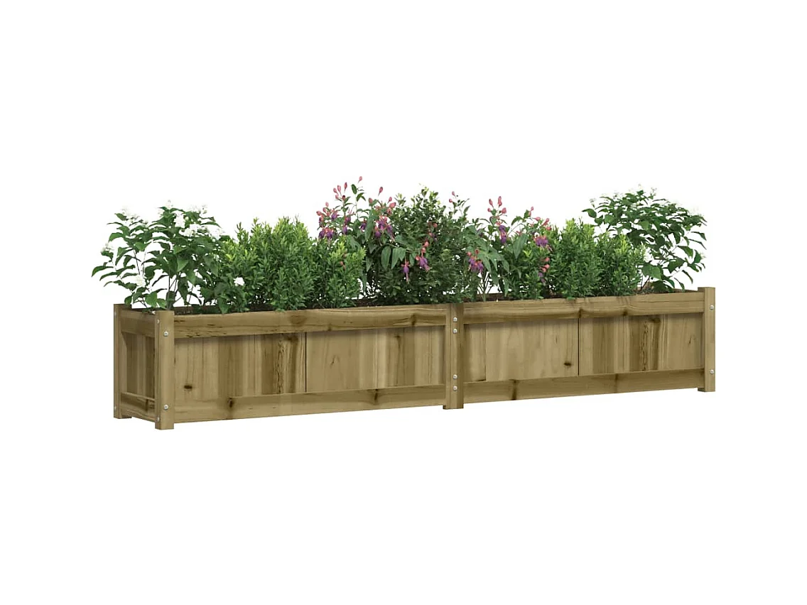 Jardinière 180x31x31 cm bois de pin imprégné