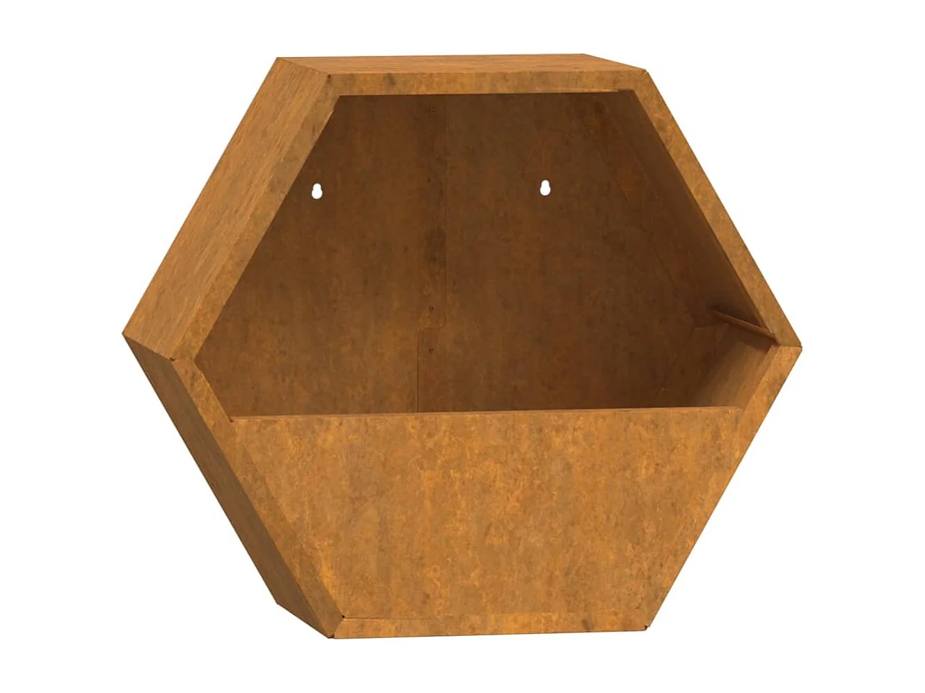 Jardinières murales 2 pcs Rouillé Acier corten 30x10x25 cm