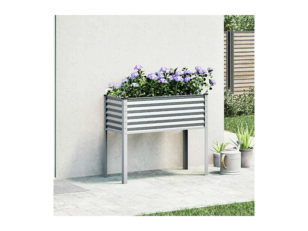 Fioriera 100x41x90 cm in acciaio inox