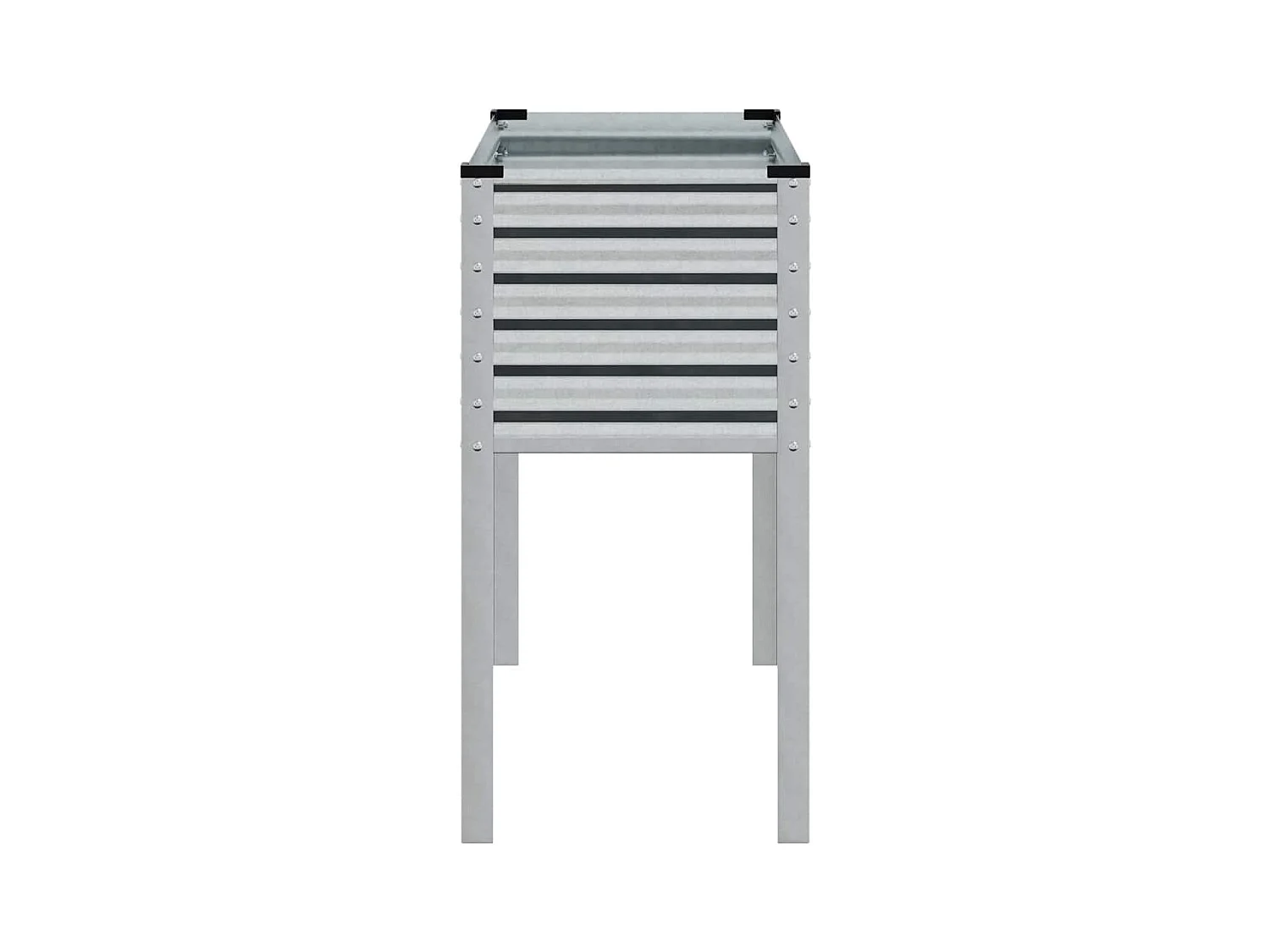 Fioriera 100x41x90 cm in acciaio inox