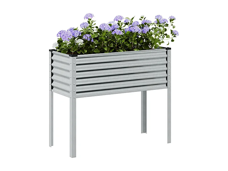 Fioriera 100x41x90 cm in acciaio inox