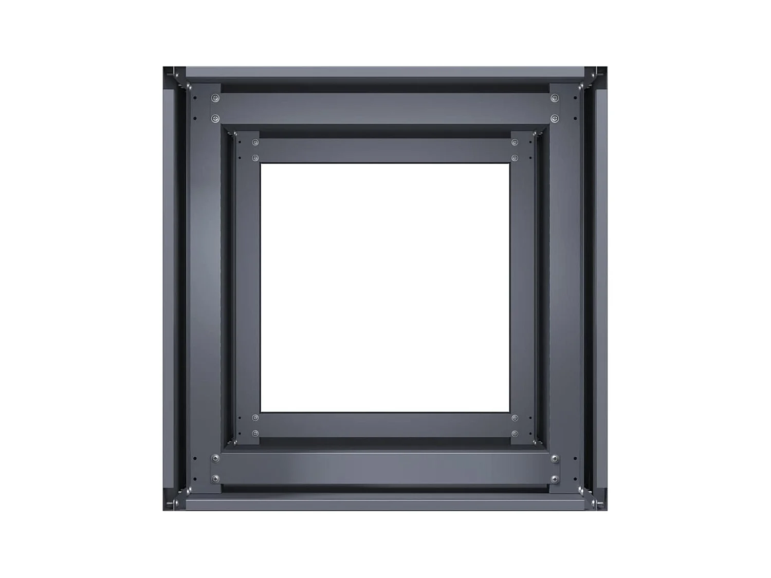 Jardinière anthracite 40x40x80 cm acier laminé à froid