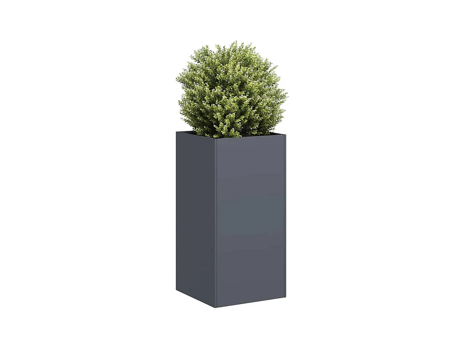 Jardinière anthracite 40x40x80 cm acier laminé à froid