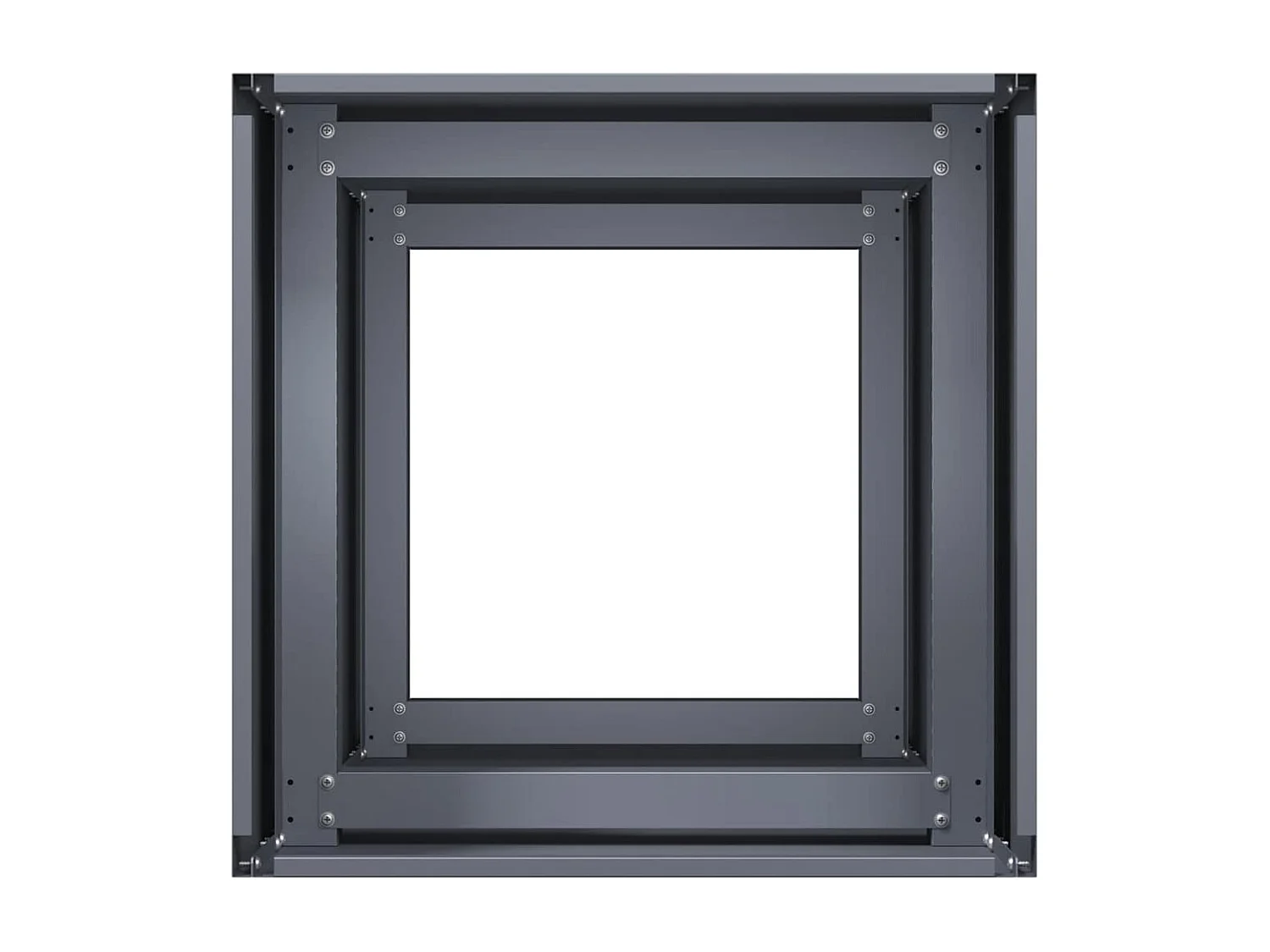 Jardinière anthracite 40x40x80 cm acier laminé à froid