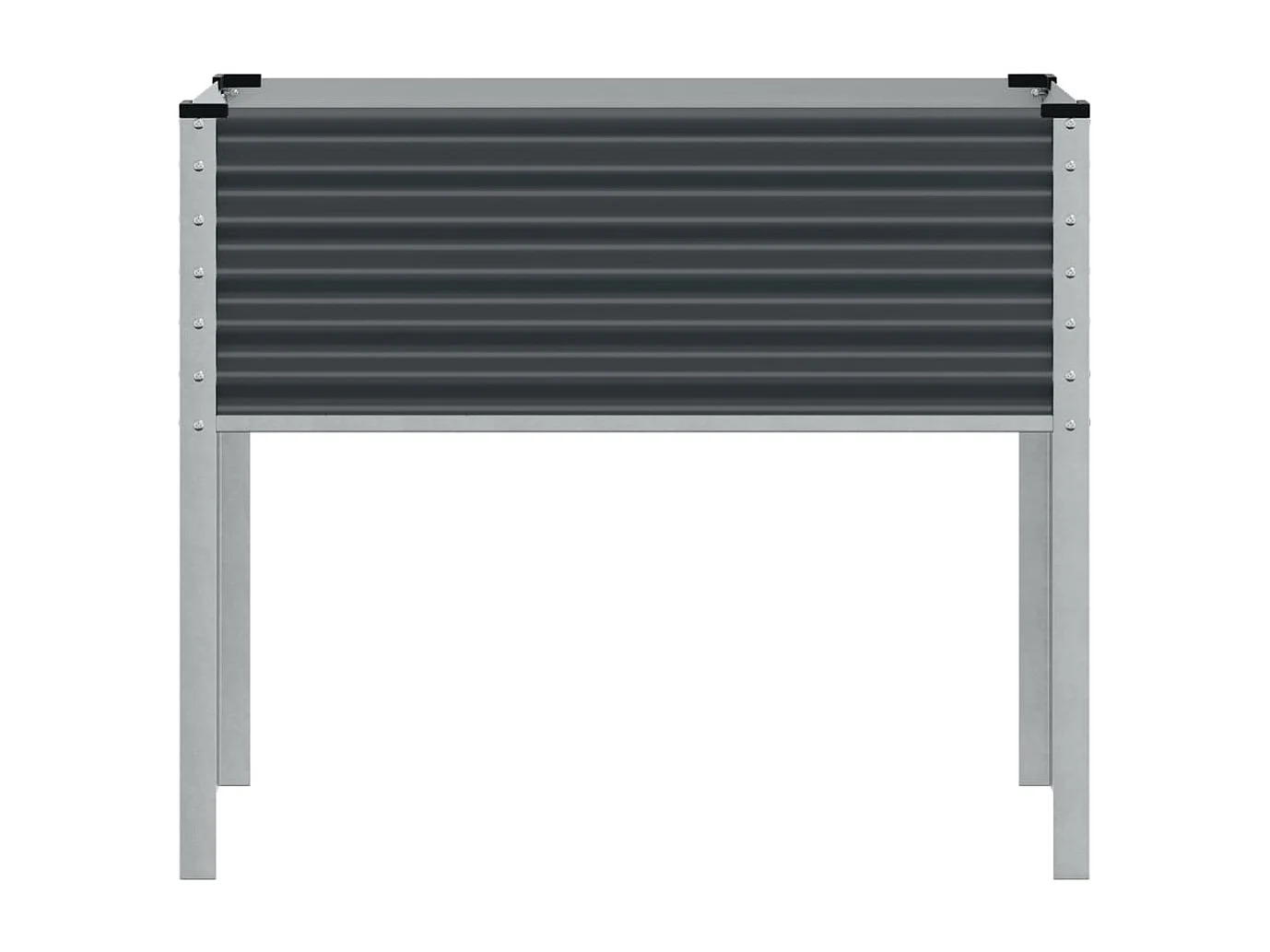 Antraciet plantenbak 100x41x90 cm staal