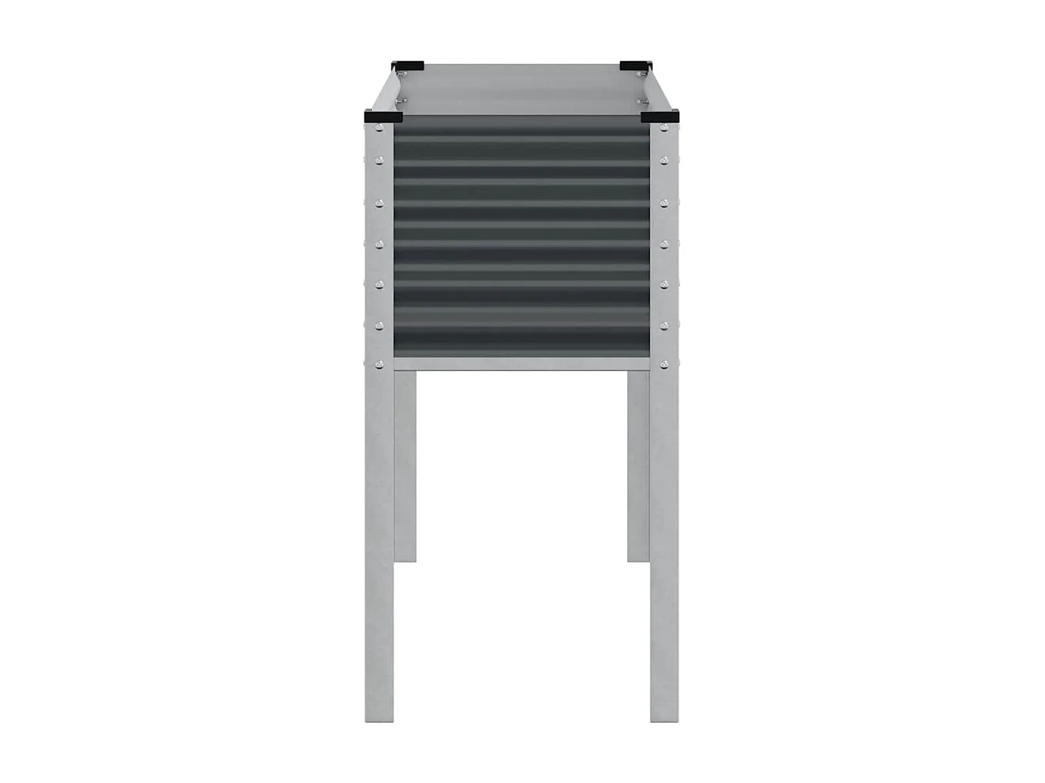 Antraciet plantenbak 100x41x90 cm staal