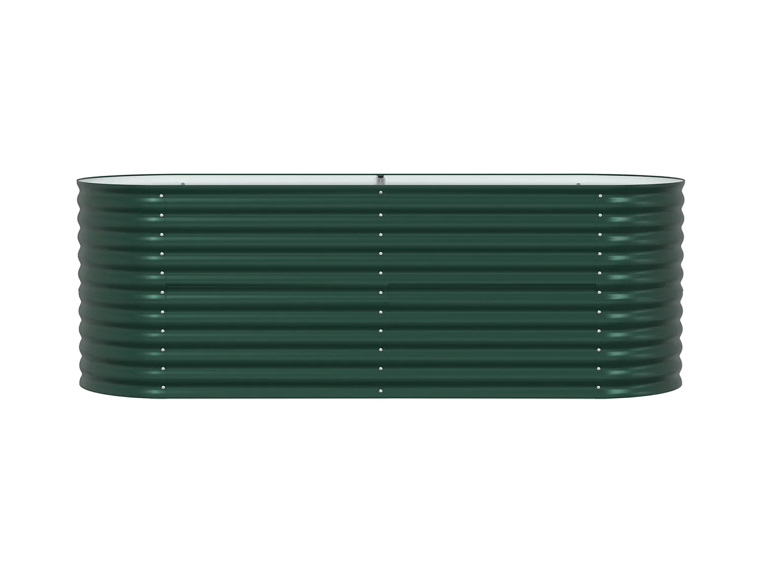 Jardinière en hauteur Verte 240x80x81 cm en acier galvanisé